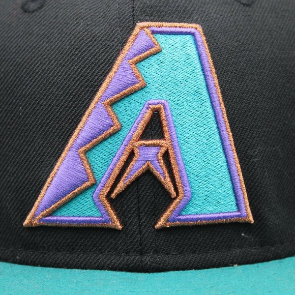 Arizona Diamondbacks New Era 59Fifty 3D Lettering MLB Hat Cap Fitted 7 3/8 - Picture 2 of 10